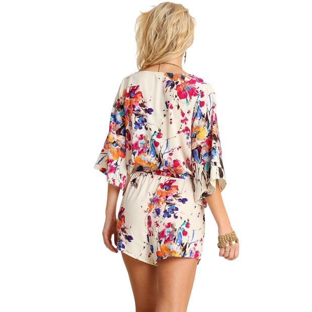 Romper with Floral Print